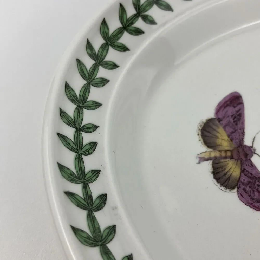 Vintage Portmeirion Botanic Garden Porcelain Oval Platter Bowl Flower